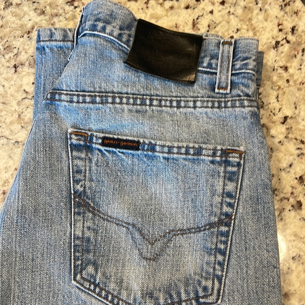 Harley Davidson bootcut jeans.